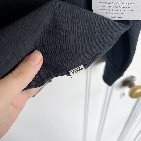 VANS x Van Gogh Museum • Skull Tee long sleeve shirt black yellow limited ed - Picture 13 of 16